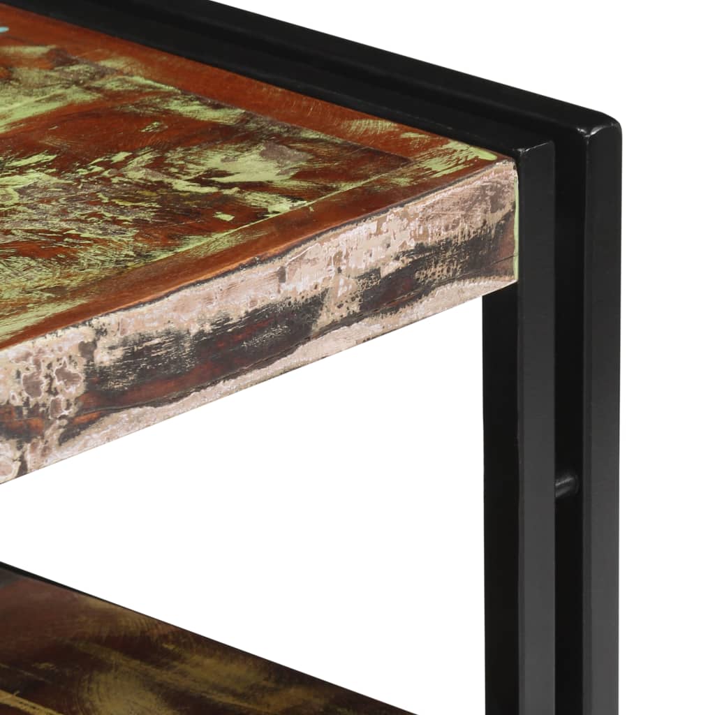 vidaXL Móvel de TV em madeira recuperada maciça 120x30x40 cm