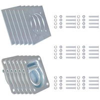 Anéis de fixação para atrelados 6 pcs aço galvanizado 2000 kg