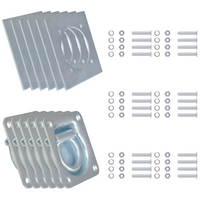 Anéis de fixação para atrelados 6 pcs aço galvanizado 2000 kg