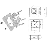 Anéis de fixação para atrelados 8 pcs aço galvanizado 2000 kg