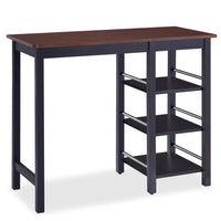 vidaXL Conjunto de bar 3 pcs MDF preto