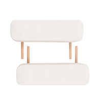 vidaXL Mesa de massagens dobrável 3 zonas 10 cm espessura branco