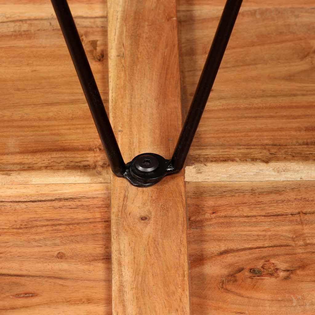 vidaXL Mesa de bar 60x60x107 cm madeira de acácia maciça