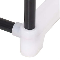 vidaXL Sapateira com 4 prateleiras metal e plástico preto