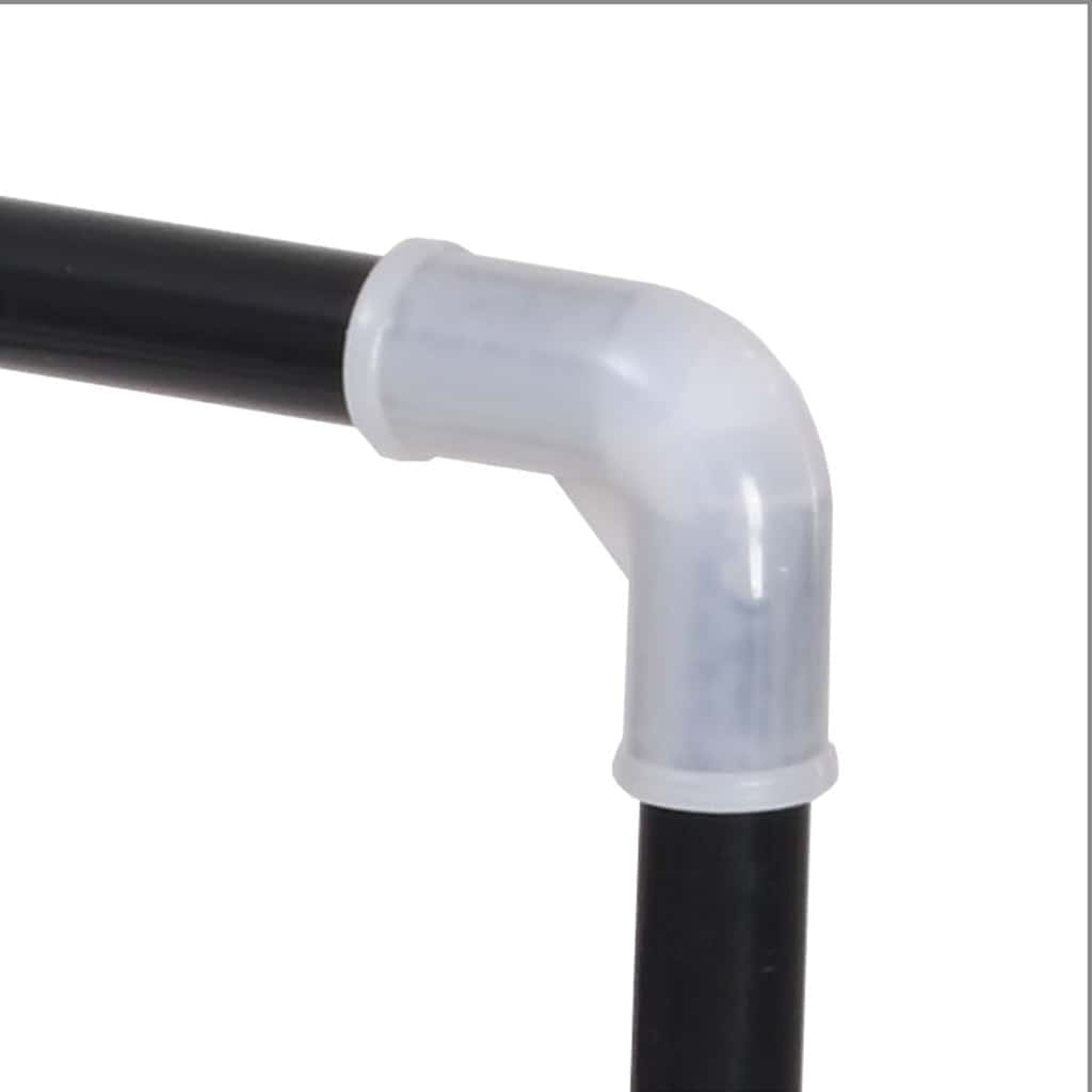 vidaXL Sapateira com 4 prateleiras metal e plástico preto