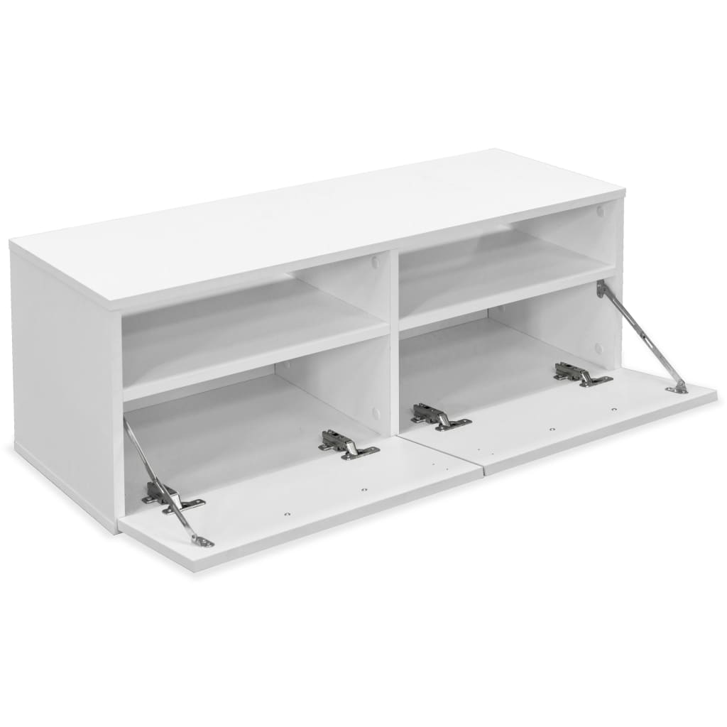 vidaXL Móvel de TV em aglomerado 95x35x36 cm branco