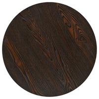 vidaXL Mesa bistrô em MDF e aço redonda 60x75 cm cinzento escuro