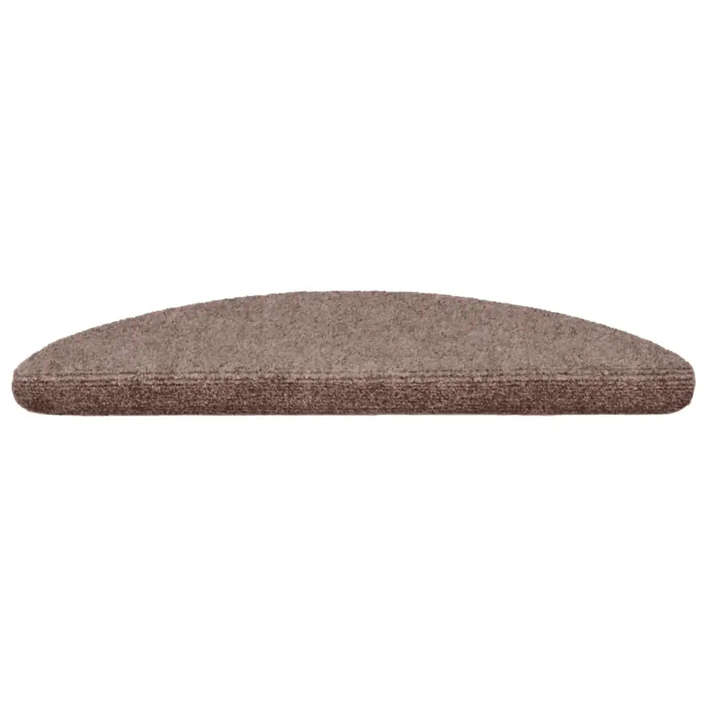 Tapetes de escada autoadesivos 15 peças 56x17x3 cm  claro meia-lua
