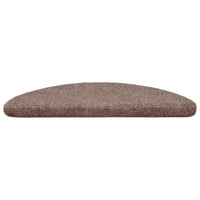 Tapetes de escada autoadesivos 15 peças 56x17x3 cm  claro meia-lua