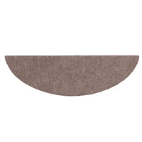 Tapetes de escada autoadesivos 15 peças 56x17x3 cm  claro meia-lua