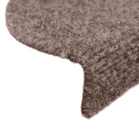 Tapetes de escada autoadesivos 15 peças 56x17x3 cm  claro meia-lua