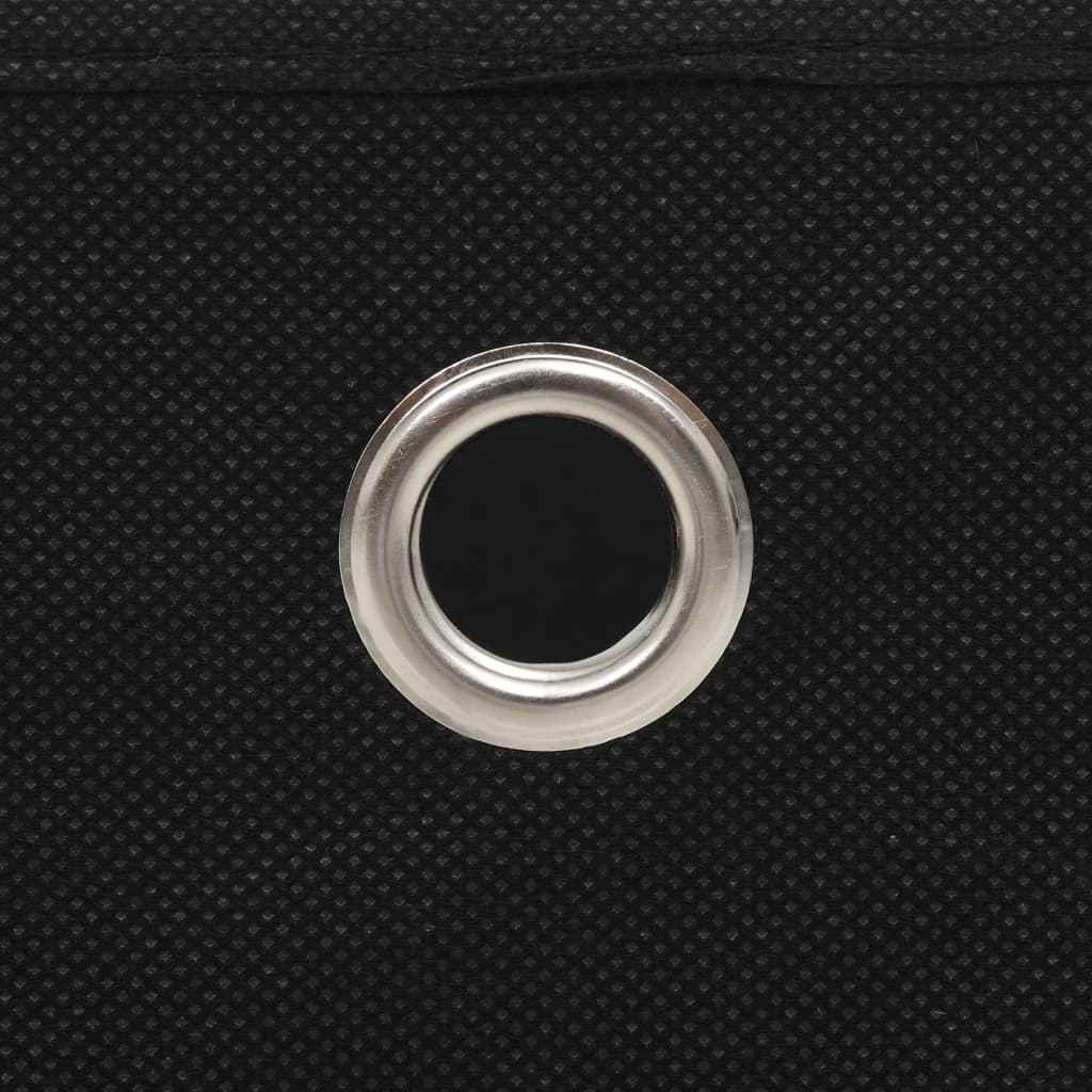 vidaXL Caixas arrumação 4 pcs tecido-não-tecido (TNT) 32x32x32cm preto