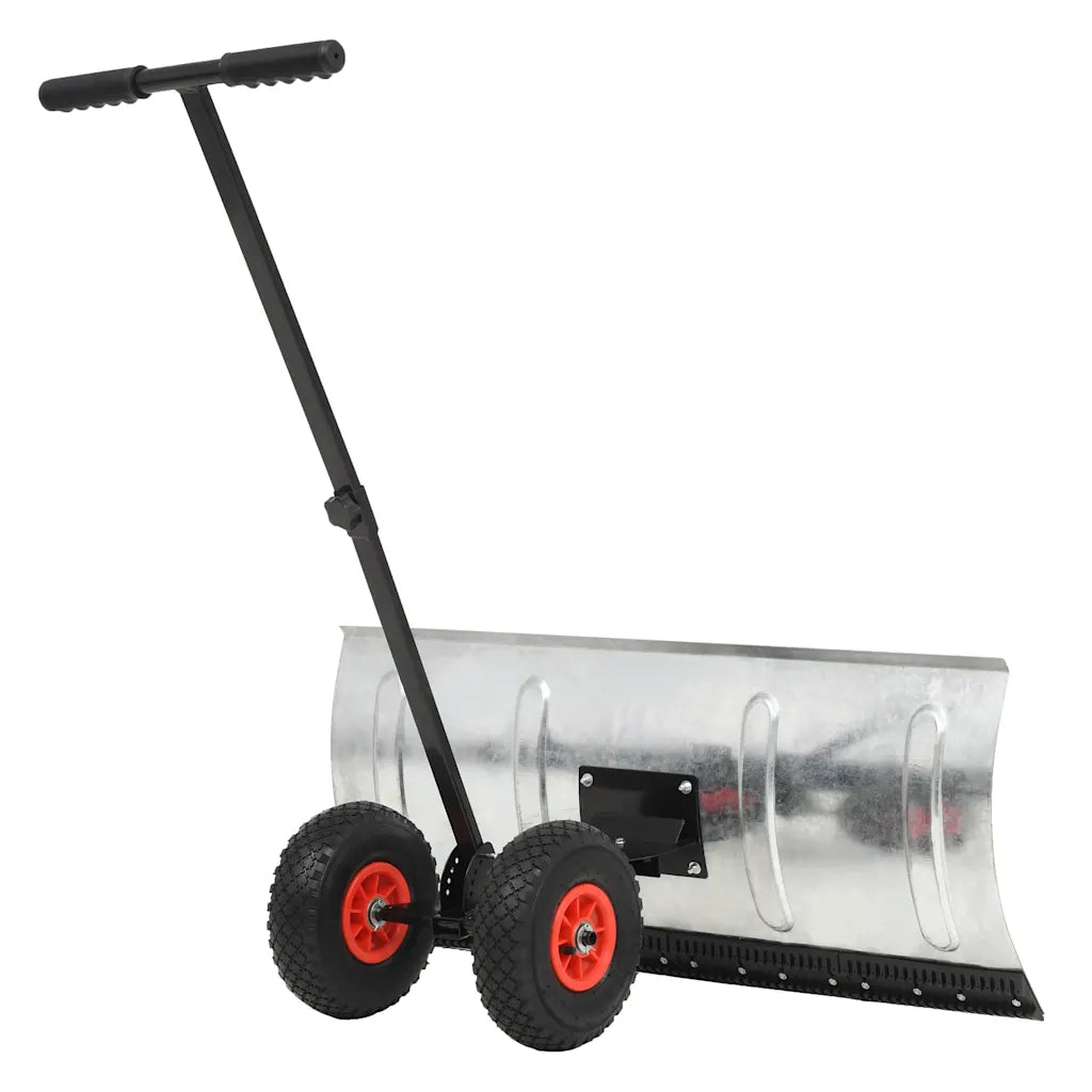 Limpa-neves manual com rodas 100x44 cm