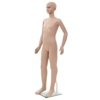 Manequim criança completo base de vidro 140 cm