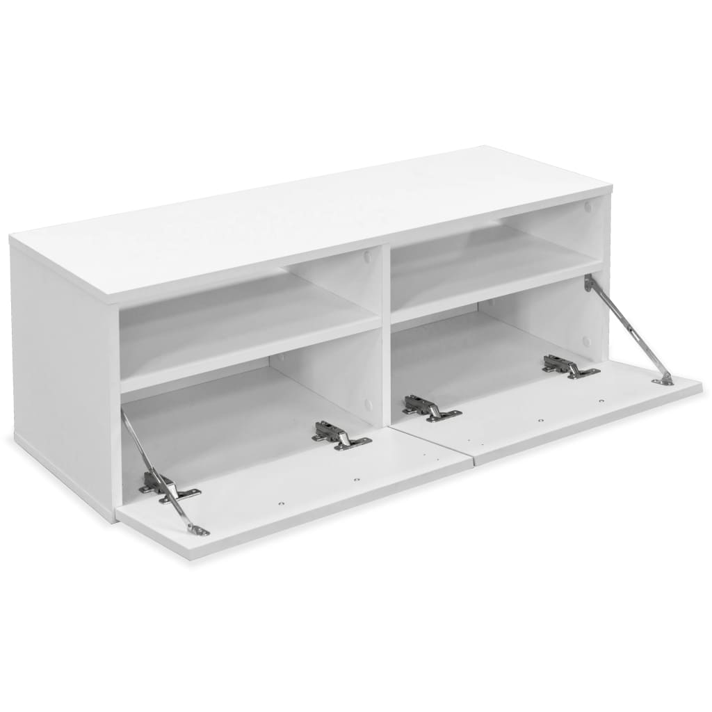 vidaXL Móveis de TV 2 pcs aglomerado 95x35x36 cm branco