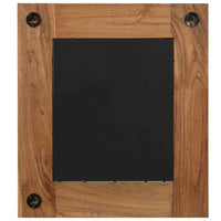 vidaXL Espelho em madeira de acácia maciça 50x50 cm