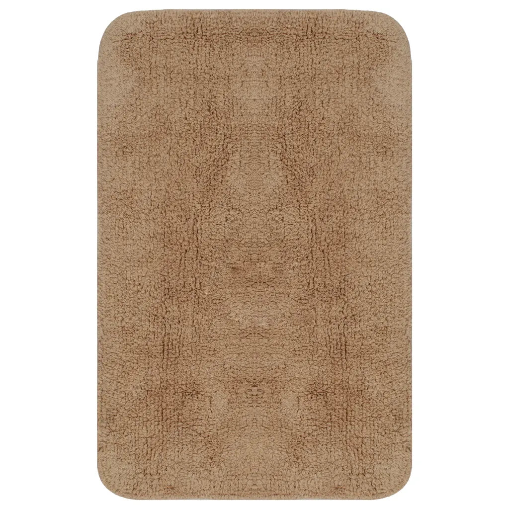 Conjunto tapetes de casa de banho 3 pcs tecido