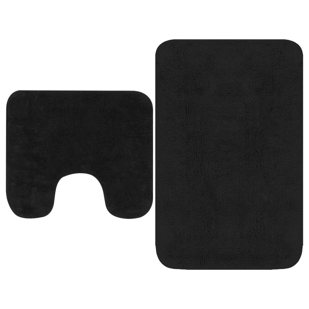 Conjunto tapetes de casa de banho 2 pcs tecido