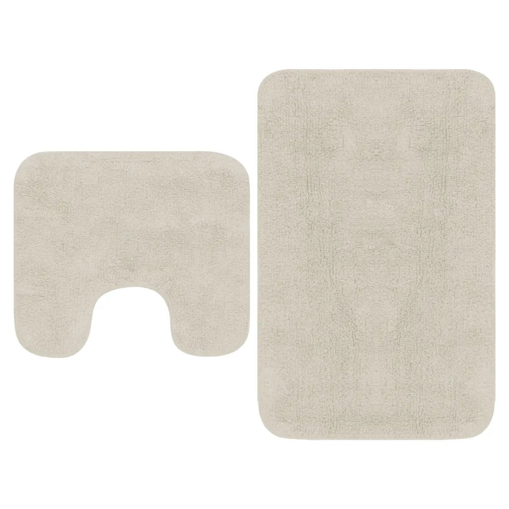 Conjunto tapetes de casa de banho 2 pcs tecido
