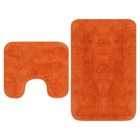 Conjunto tapetes de casa de banho 2 pcs tecido