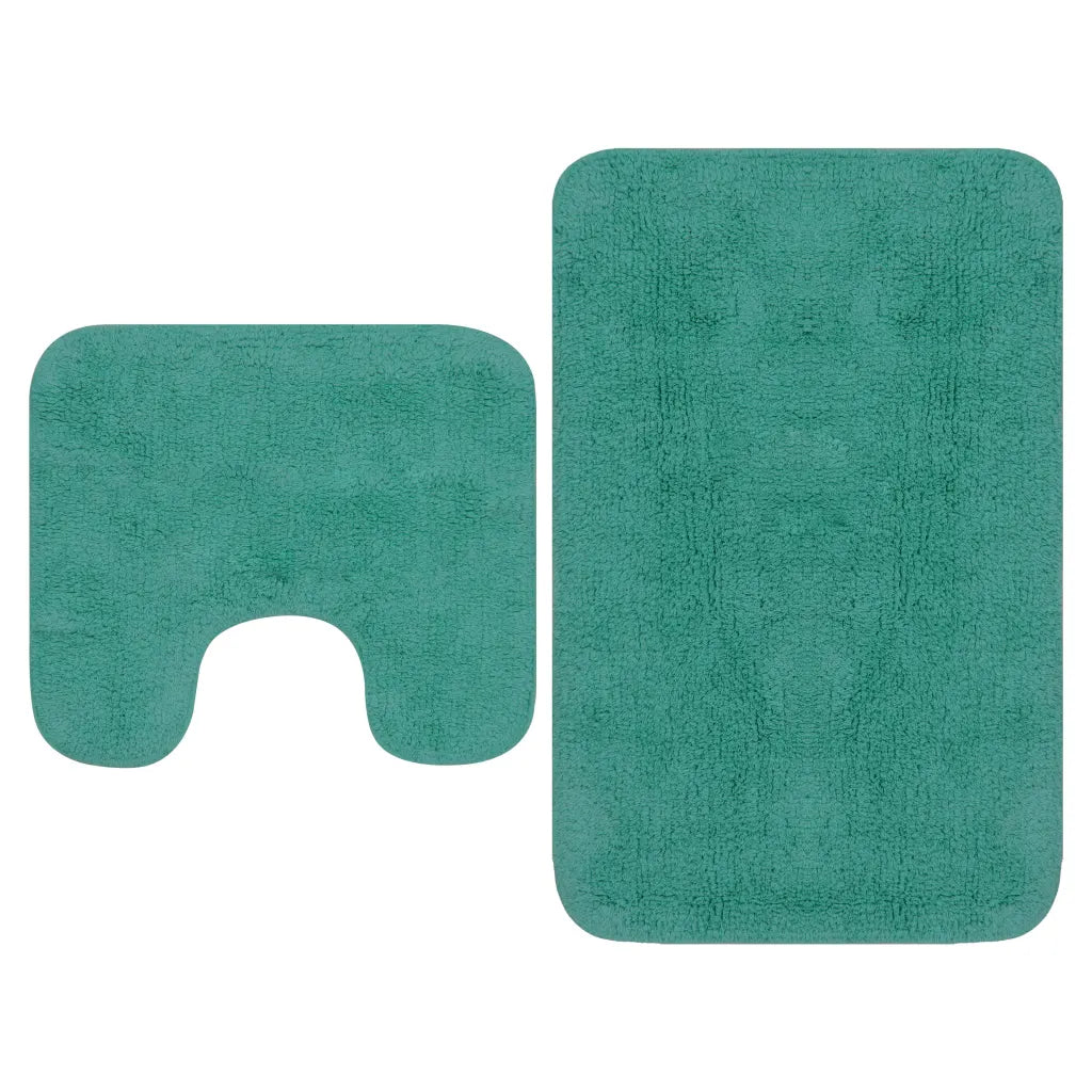 Conjunto tapetes de casa de banho 2 pcs tecido