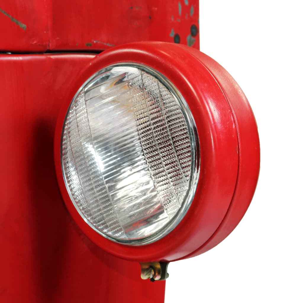 vidaXL Mesa bar trator madeira mangueira maciça 60x150x107 cm vermelho