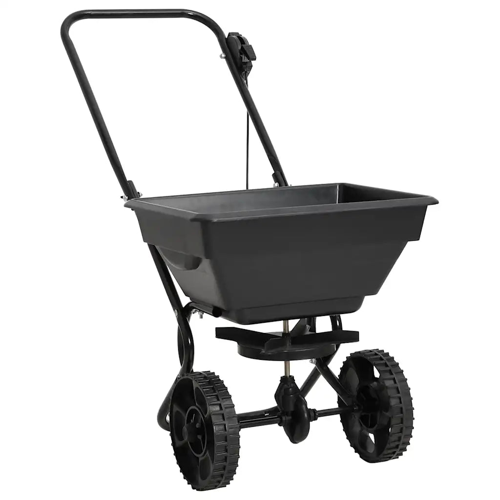 Carrinho de mão distribuidor de sal PVC e aço 80x46x75 cm 15 L