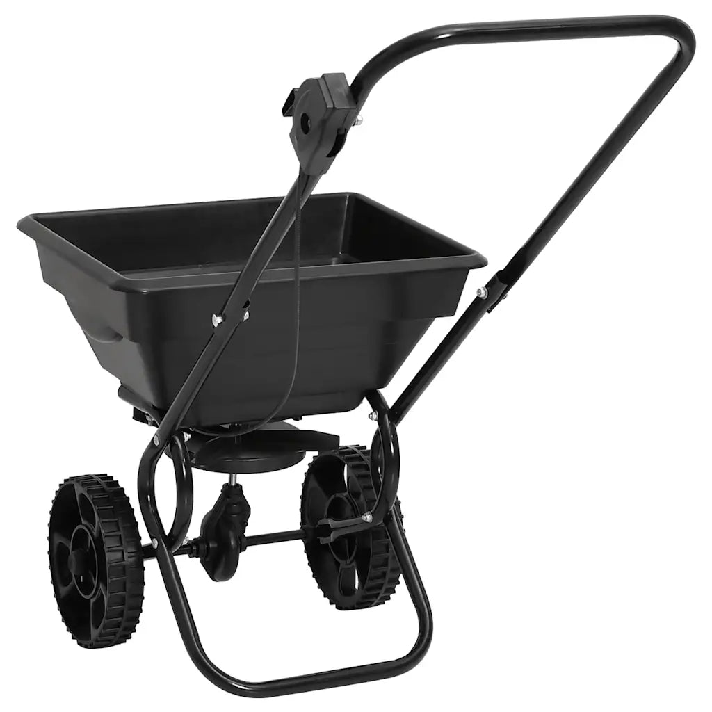 Carrinho de mão distribuidor de sal PVC e aço 80x46x75 cm 15 L
