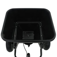 Reboque distribuidor de sal PVC e aço 125x74x79 cm 45 L