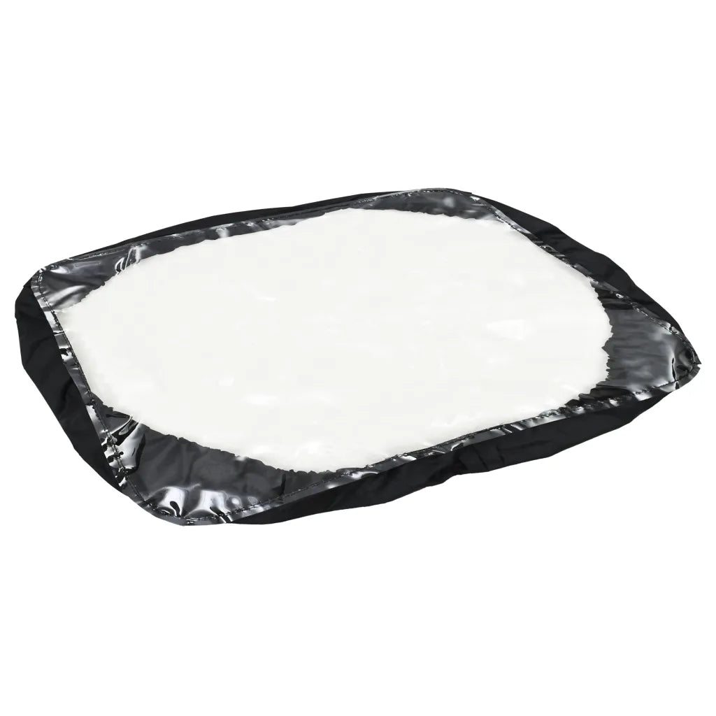 Reboque distribuidor de sal PVC e aço 125x74x79 cm 45 L