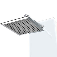 vidaXL Coluna de duche em vidro 25x44,6x130 cm branco