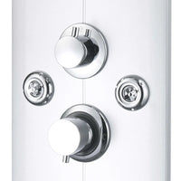 Coluna de duche em vidro 25x43x120 cm prateado