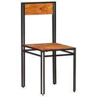 vidaXL Cadeiras de jantar 2 pcs madeira acácia maciça