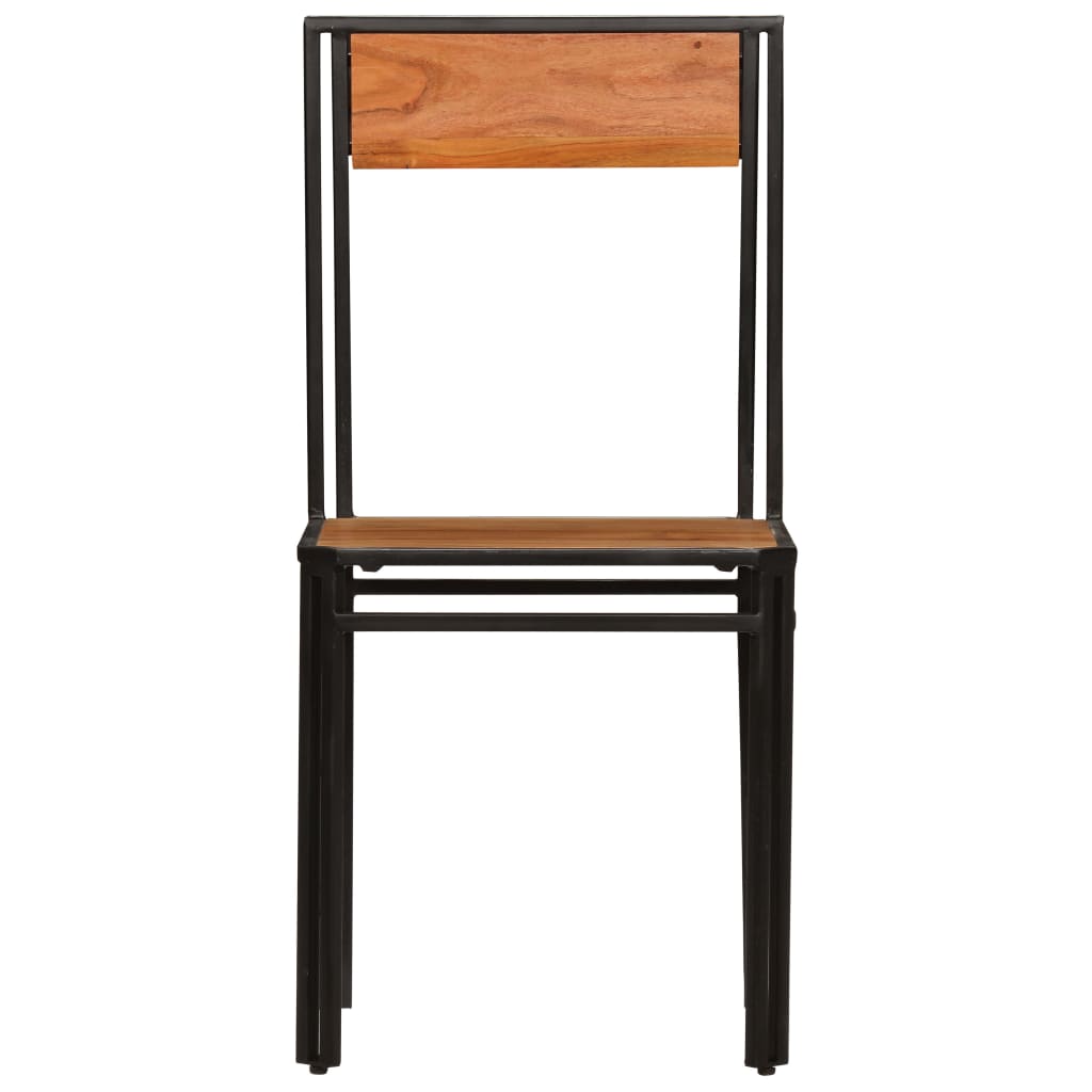vidaXL Cadeiras de jantar 2 pcs madeira acácia maciça