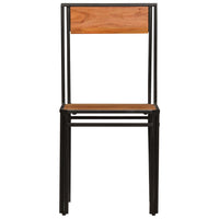 vidaXL Cadeiras de jantar 2 pcs madeira acácia maciça