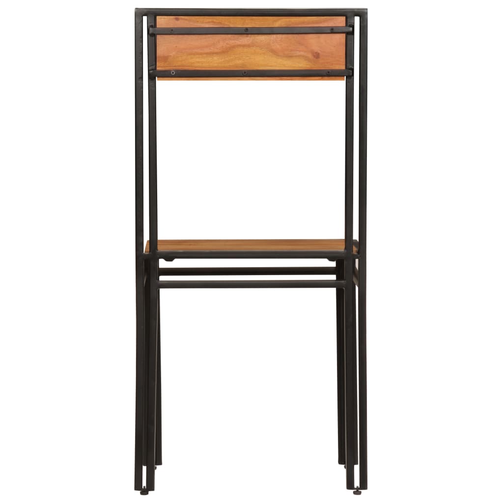 vidaXL Cadeiras de jantar 2 pcs madeira acácia maciça
