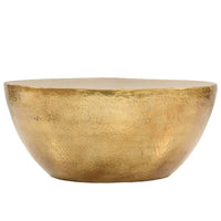 vidaXL Mesa de centro em alumínio martelado 70x30 cm bronze