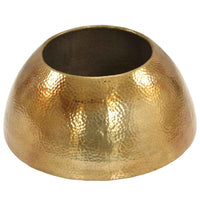 vidaXL Mesa de centro em alumínio martelado 70x30 cm bronze