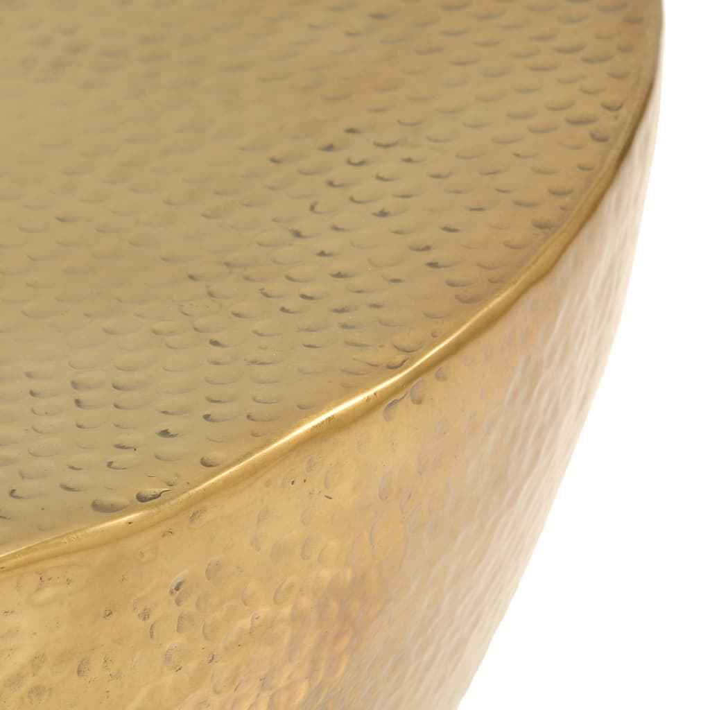 vidaXL Mesa de centro em alumínio martelado 70x30 cm bronze