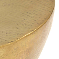 vidaXL Mesa de centro em alumínio martelado 70x30 cm bronze