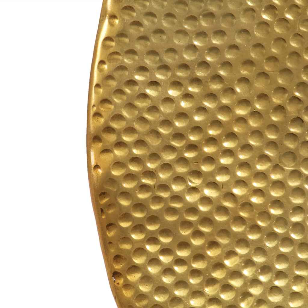 vidaXL Mesa de centro em alumínio martelado 70x30 cm bronze