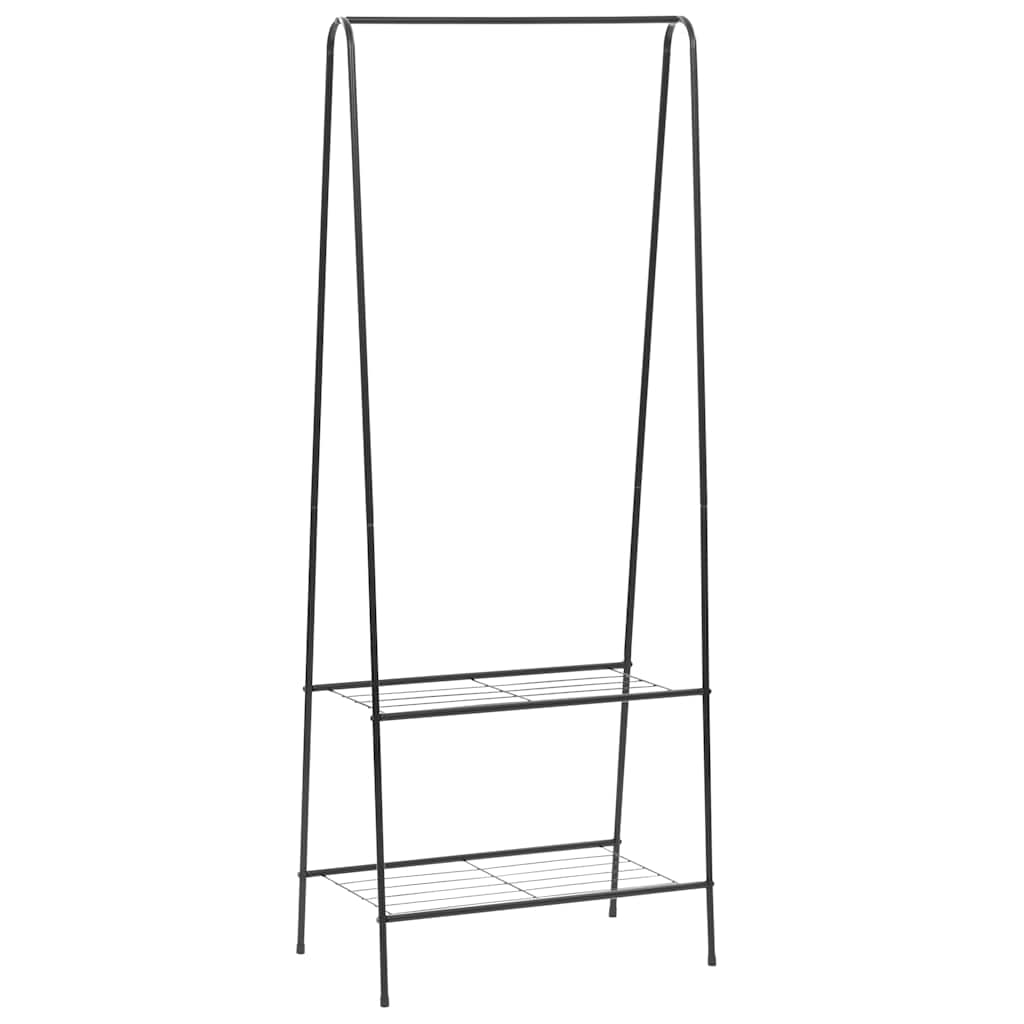 vidaXL Suporte para roupas 59x35x150 cm preto
