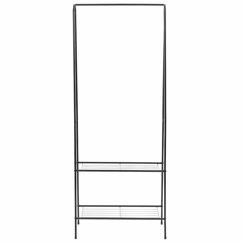 vidaXL Suporte para roupas 59x35x150 cm preto