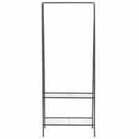 vidaXL Suporte para roupas 59x35x150 cm preto