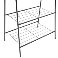 vidaXL Suporte para roupas 59x35x150 cm preto