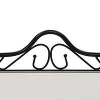 vidaXL Mesa de cabeceira aço e vidro temperado 45x30,5x60 cm preto