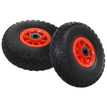 vidaXL Rodas p/ carrinho de carga manual 4 pcs PU maciço 3.00-4
