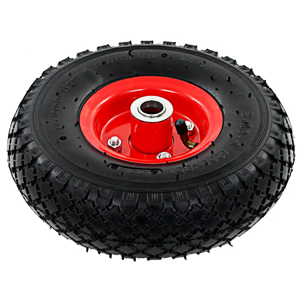 Rodas p/ carrinho de carga manual 2 pcs borracha 3.00-4