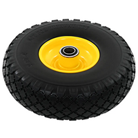 Rodas p/ carrinho de carga manual 2 pcs PU maciço 3.00-4