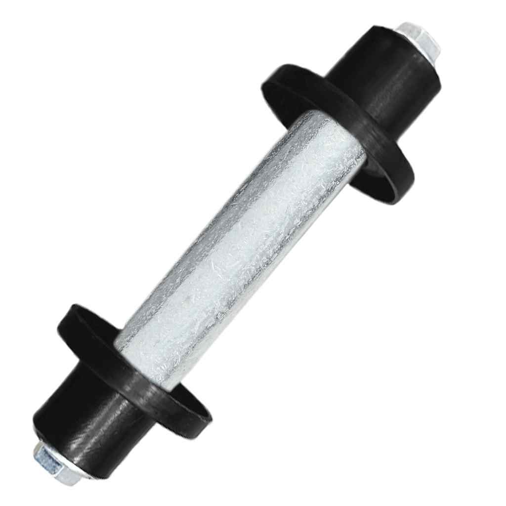 vidaXL Roda de carrinho de mão com eixo PU sólido 4.00-8 390 mm